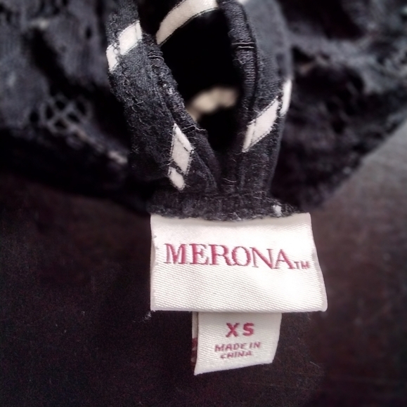 Merona Black & White Shift Dress Size XS - Picture 5 of 5